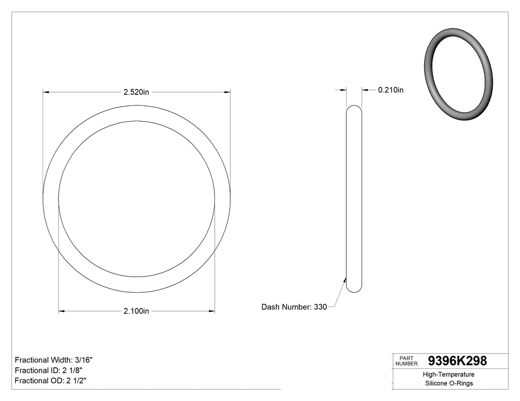 Technical drawing - 9396K298